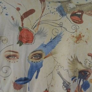 Marc Ecko Tattoo inspired tee sz M